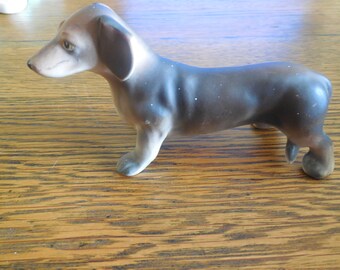 Vintage Dachshund porcelain figurine California Creations by Bradley Japan Wiener dog
