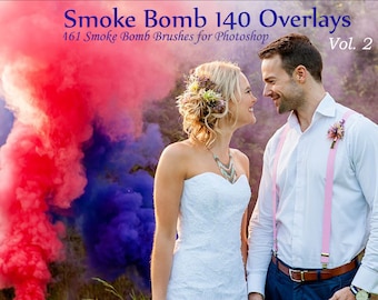140 Smoke Bomb Overlays, Smoke Bomb, Colorful Smoke, PNG file, Photography Overlay, Photoshop Overlay, Gender Reveal Smoke, Smoke Brushes