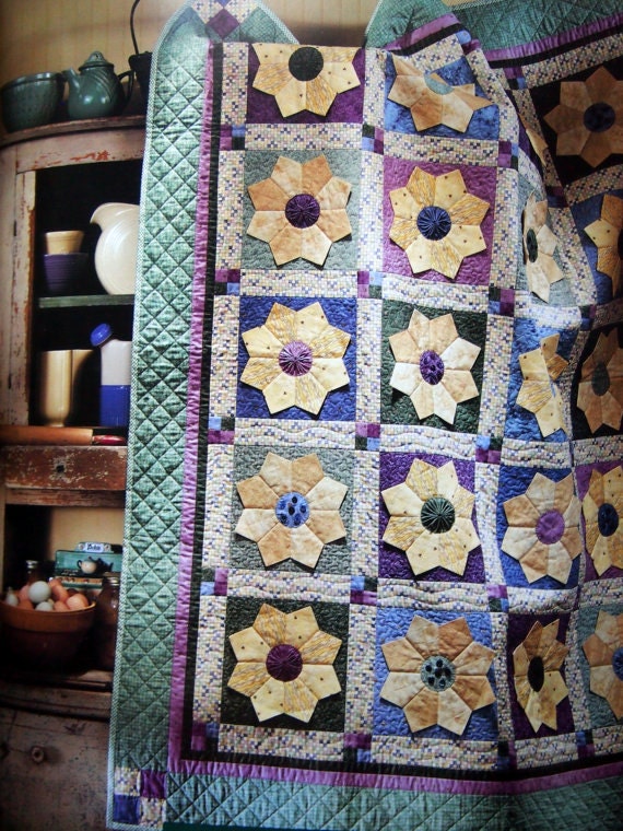 Debbie Mumm Cottage in Bloom Quilting Pattern Book Applique