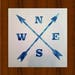 Compass Shabby Chic Stencil FREE SHIPPING!