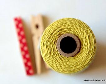 Baker's twine twine fine twine - mustard - 10m thick 1mm