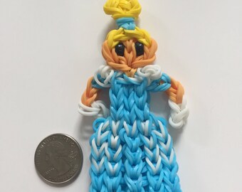 Handmade Rainbow Loom Princess Cinderella Figurine - Disney - Loom Bands