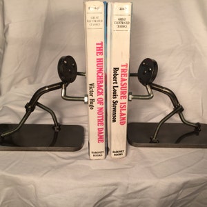 bookends/recycled metal book ends