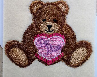 Valentine Day Cards - Teddy Bear with Heart