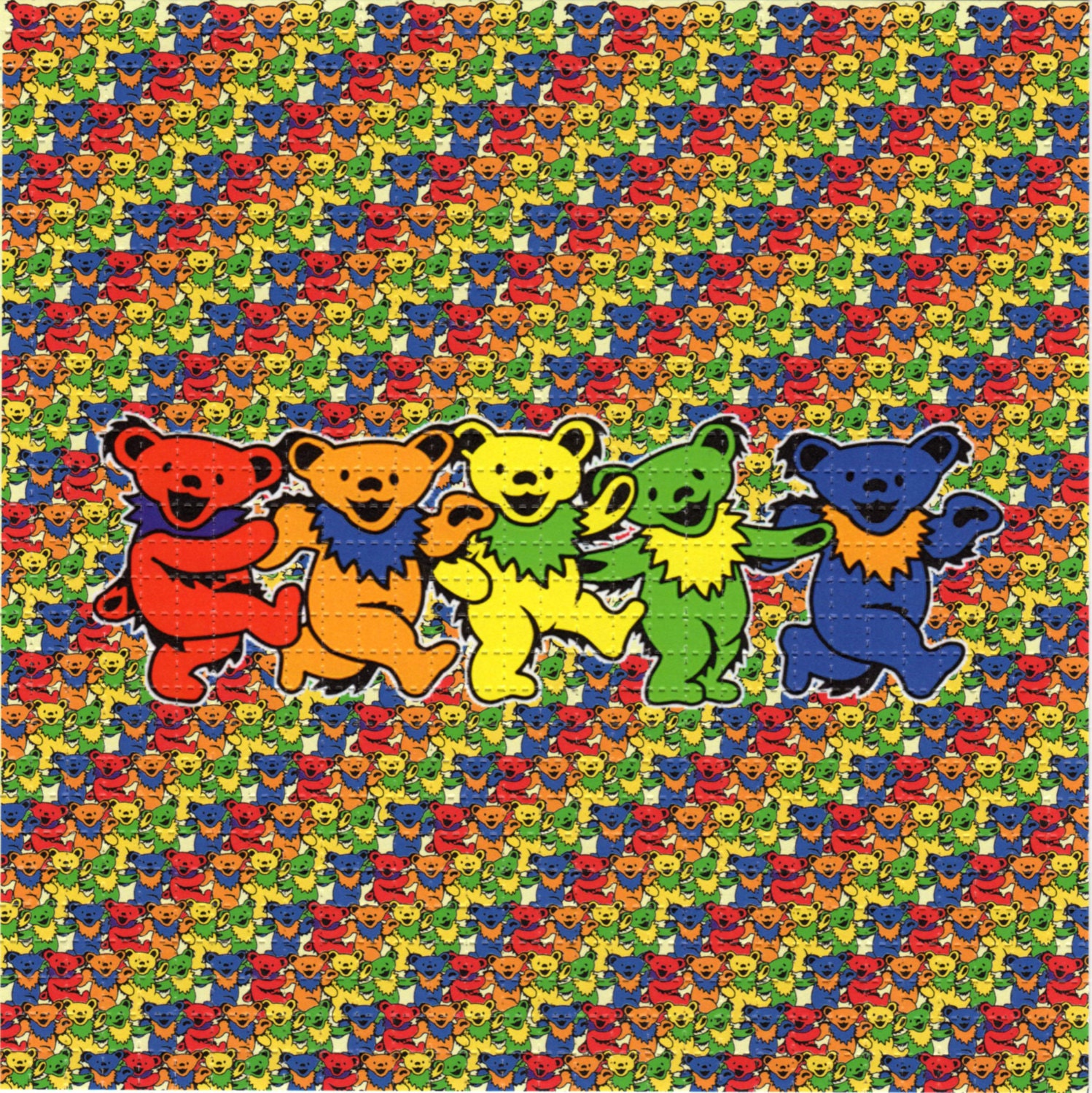 Grateful Dead Dancing Bear Family BLOTTER ART perforated