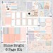 Shine Bright Full 6 Page Weekly Kit for the Erin Condren Life Planner || New Years