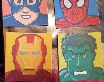 Avengers characters. Set of 10.