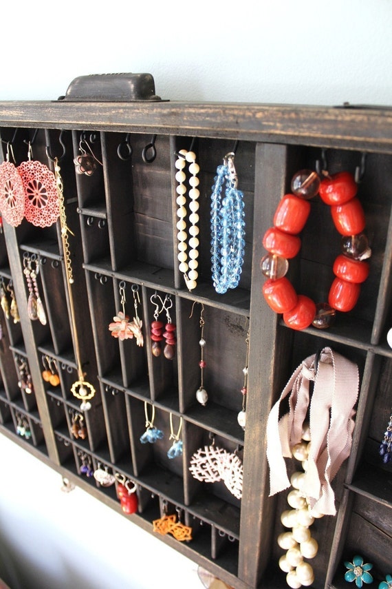 Reinvented Upcycled Drawer as Jewelry Display