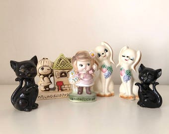 Vintage Japan ceramic figurines