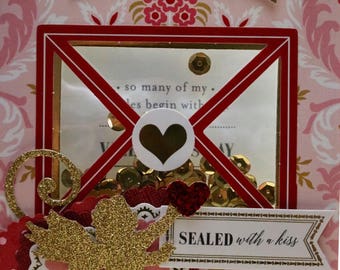 Anna Griffin Cupid Valentines Shaker Card