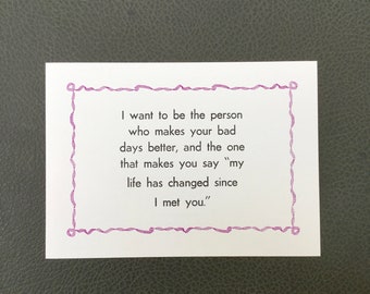 Since I Met You - Love Letterpress Print