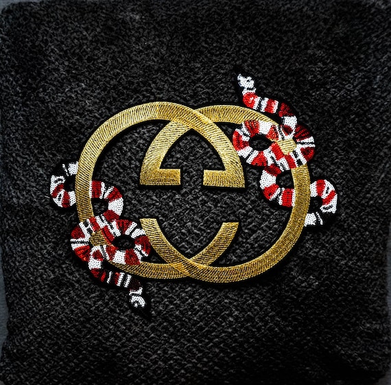 Gucci snake patch embroidered gucci patches Chanel
