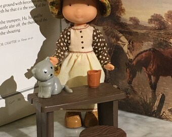 Vintage Holly Hobbie Carrie Doll with Accessories