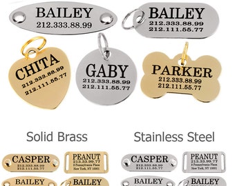 Dog Tag, Dog Tag for Dogs, Personalized Dog Tag, Cat Tag, Pet Tag, Engraved Dog Tag, Dog Id tag