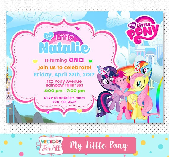 My Little Poney Carte Invitations 8