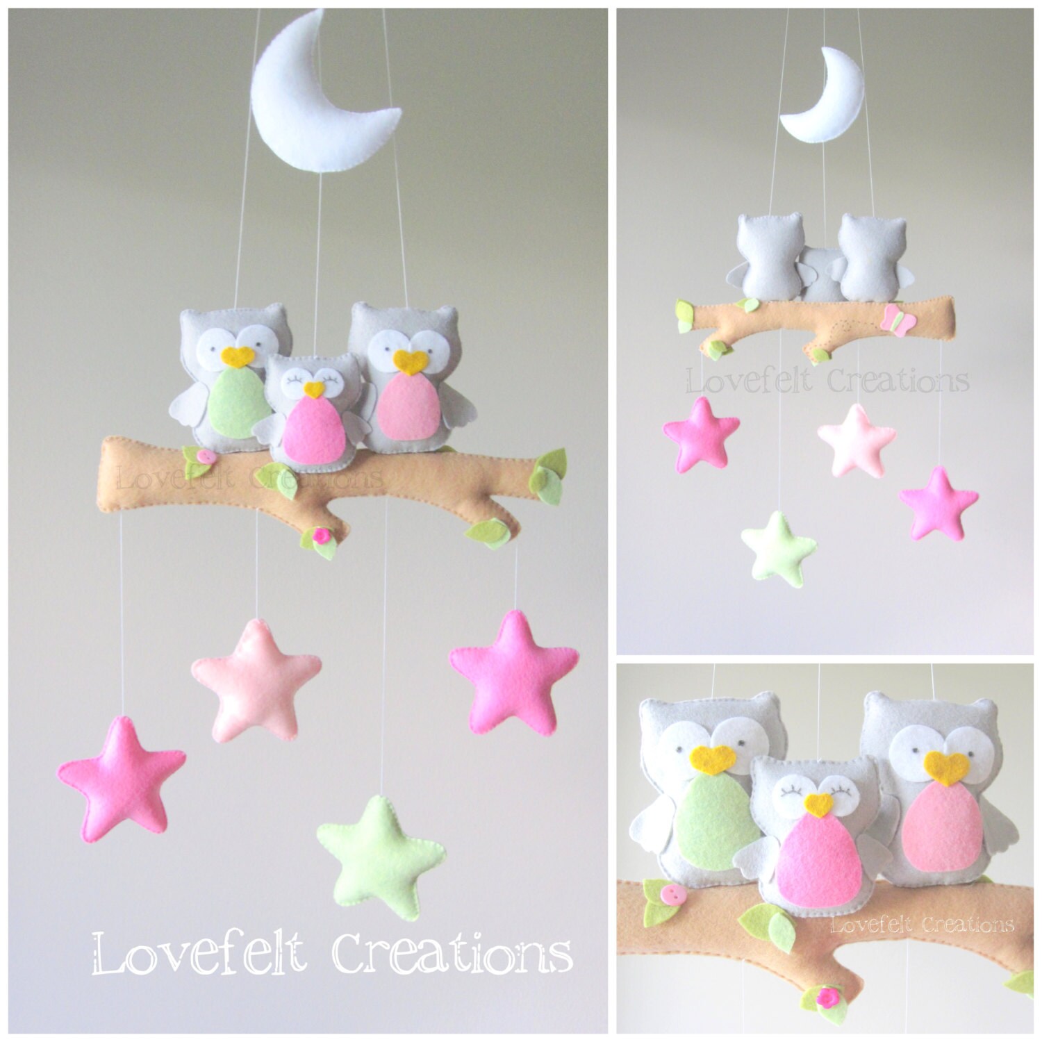 Baby mobile Owl mobile Baby crib mobile Baby mobile owl