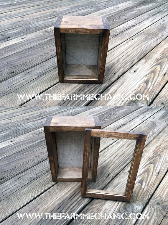 5x7x3 Small Shadow Box Display Case Shadowbox Artisan