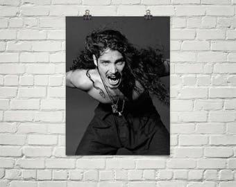 Chris Cornell Poster - Chris Cornell Print - Chris Cornell Art - Soundgarden Poster - Audioslave Poster - Premium Paper Poster