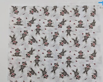 Sock Monkey | Over Collar Pet Bandana | Tie Up Pet Bandana | Dog & Cat Accessories