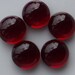 10 pcs 8 mm Ruby Red Chzech Glass Round Cabochons GRR8 80CB