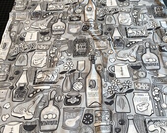The Pantry - Alexander Henry - Kitchen Fabric - 2003- RARE Out of Print! - Fabric by the yard