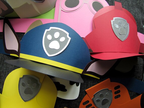SVG DXF Studio files for DIY Paw Patrol Party Hats for use
