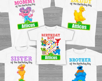 Sesame Street Family Shirts - Sesame Street Birthday Shirts for Mom Dad Brother Sister ETC.