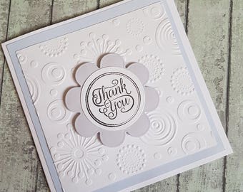 Flower thank you card