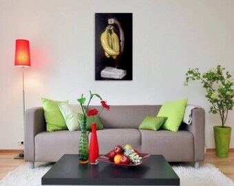 Still Life- Bananas Oil on Canvas