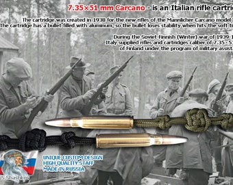 Paracord Lanyard for Knife - Limited Edition - Winter War 1939, Mannlicher-Carcano 7,35x51 mm
