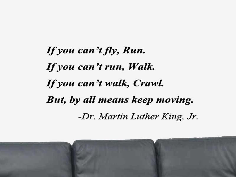 If you Can't fly run.... Dr. Martin Luther King Vinyl