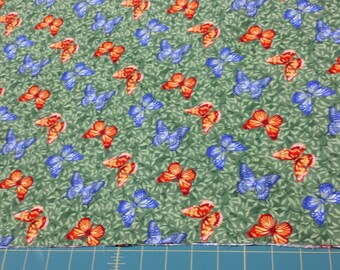 Northcott Butterfly Wildflowers Deborah Edwards 1/2 Yd Cotton Fabric Free Shipping 5723