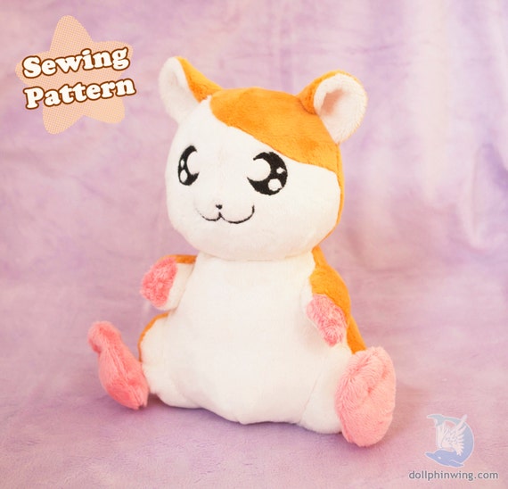 Kawaii Plush Sewing Pattern Hamster Plushie