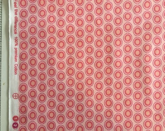 Parfait Pink Oval Elements Fabric by the Yard-Art Gallery