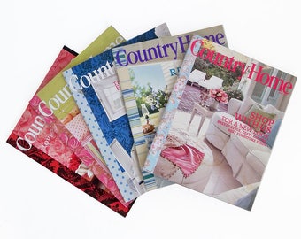 Bundle of Country Home Magazine 2005 Back Issues - 5 Issues with Decorating & Cooking Ideas