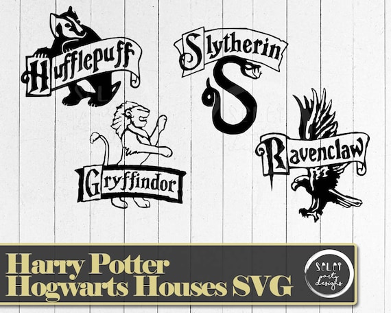 Harry Potter Houses SVGPNG Cut File for Silhouette or