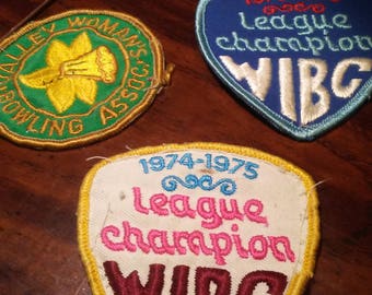 Vintage Bowling Pins, 200 pins, Sports Pins, Bowling League Pins, Bowling High Score Pins, Lady Bowler Pins, Bowling pin Collections
