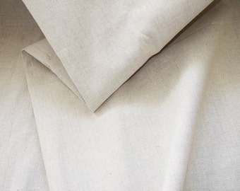 Linen Cotton fabric - Natural Linen Cloth - Size: 150cm x 100cm (59 x 39 inches)