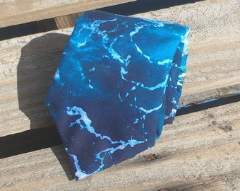 Ocean Water Necktie, Rough Water Necktie, Open Water Necktie, Beach Necktie, Blue Necktie