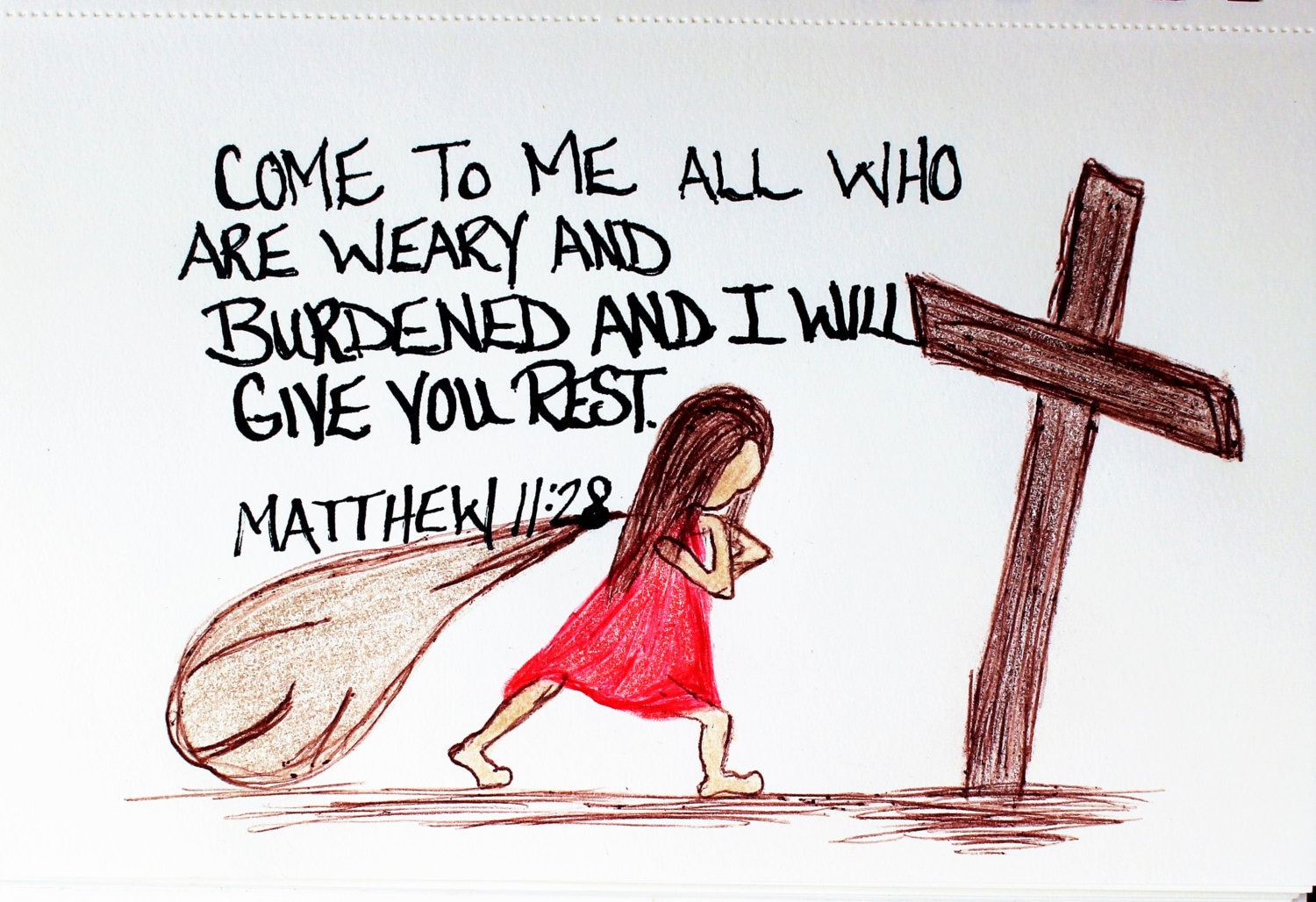 Scripture Doodle Come To Me All Who Are Weary And   Il Fullxfull.987132292 Oshp 