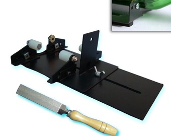 GLS-410, KENT 2 pcs Set of Bottle Cutter Machine and Super Fine Diamond Coated File
