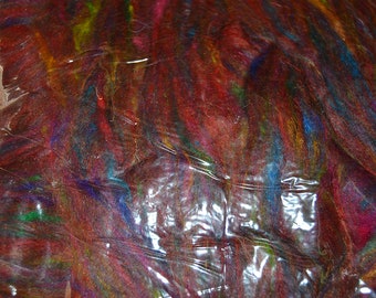 Sari Silk Roving-Reds 4 oz