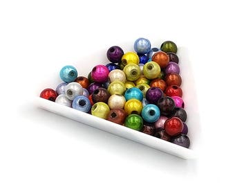 100 round 6mm Illusion Miracle beads