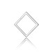 Charm/Connector Square Silver 925