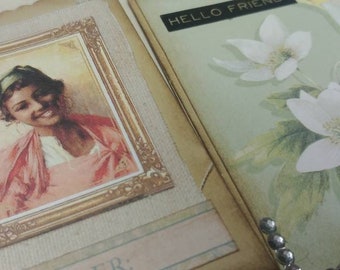 Vintage Altered Mini Paper Bags