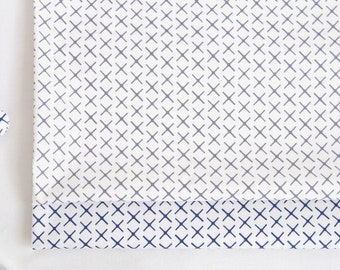20's Laminated Cotton Fabric by the yard_Blue, Grey_43.3" wide SAM 150594~5