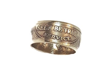 Coin Ring, AA Ring, Sobriety, Recovery, Alcoholics Anonymous, Coin, Serenity Prayer, AA Coin, Coin Rings, Recovery Jewelry, Recovery Gift