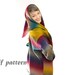 Knitting pattern jacket hood Knitting overcoat pattern Hooded coat Multicolored yarn Overcoat hand knitted pattern Knitting pattern overcoat