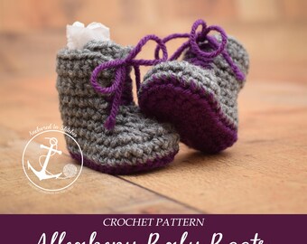 Custom Crochet Baby Work Boots
