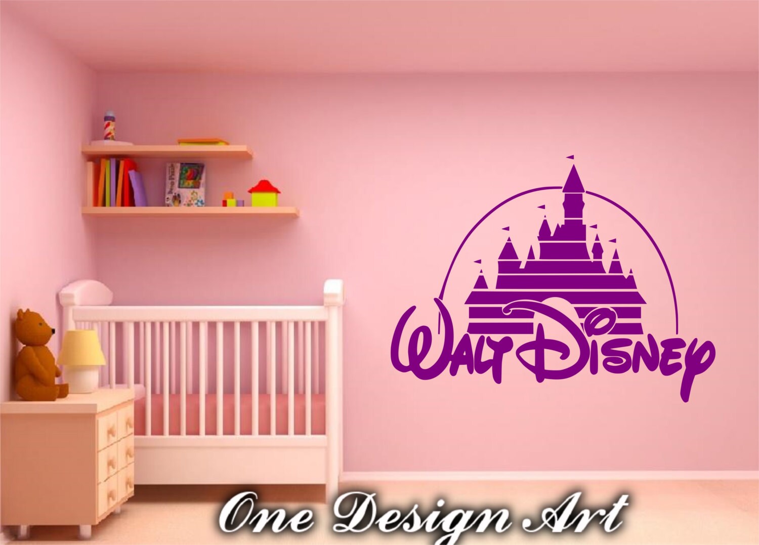 Disney Castle Wall Decals Walt Disney Home Decor Mural Arts